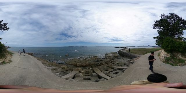島の東端から見た海