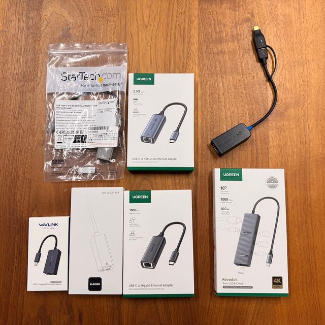 今回用意した機器たち